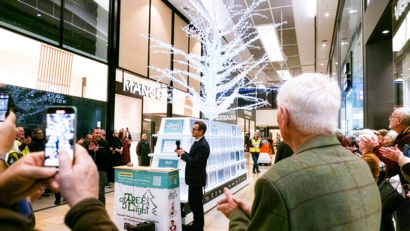 Tree of light turn on